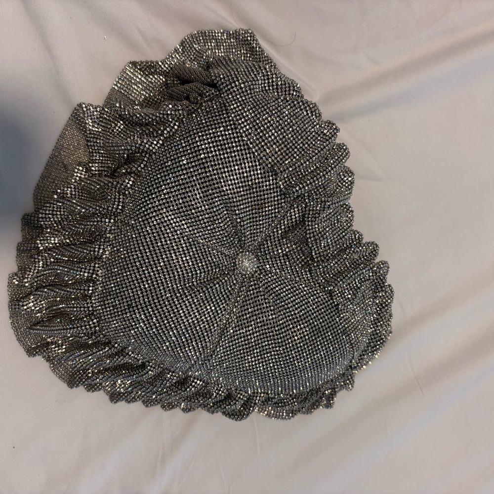 Alexander Wang Rhinestone Pillow Heart Clutch